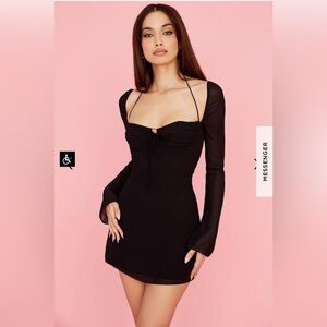 House of CB Babydoll chiffon dress. Currently selling for $225; Small plus cup